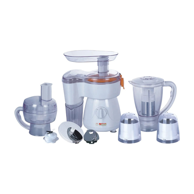 FOOD PROCESSOR 9 IN 1 WHITE NATIONAL GOLD 300W TWO GRINDER