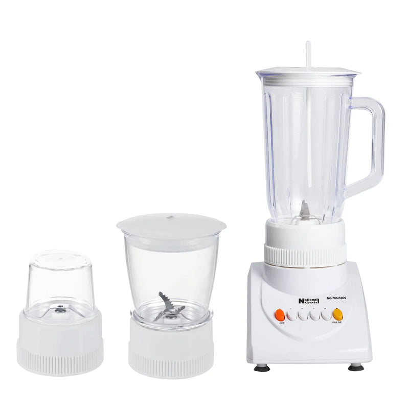 BLENDER 3 IN 1 1.25L JAR 300W NATIONAL GOLD WHITE