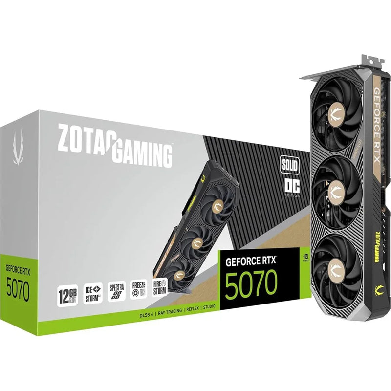 ZOTAC Gaming GeForce RTX 5070 Solid OC Graphics Card